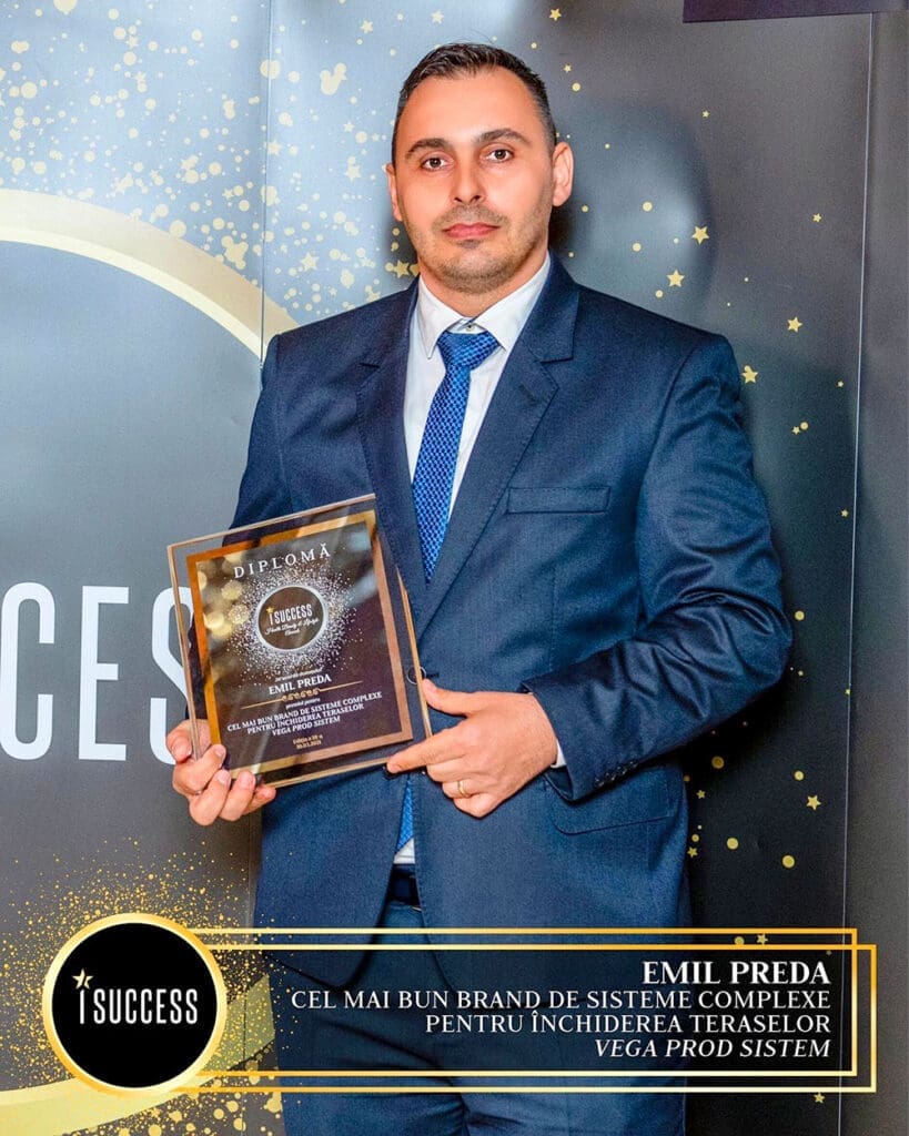 Vega Prod Sistem – premiu pentru cel mai bun brand închideri terase