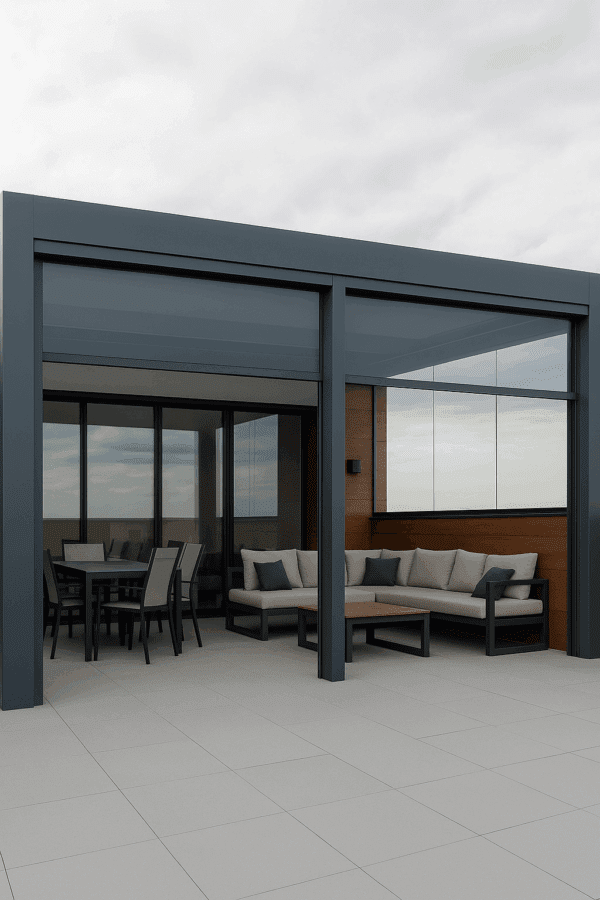 Sistem de umbrire Zip Screen dimensiuni mari – montaj profesional Vega Prod Sistem