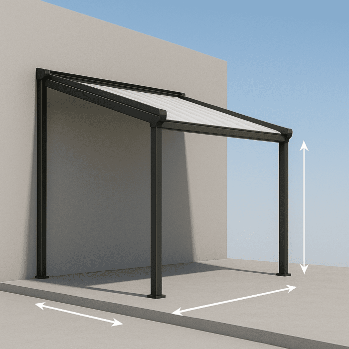 Dimensiuni personalizate pentru pergola retractabila